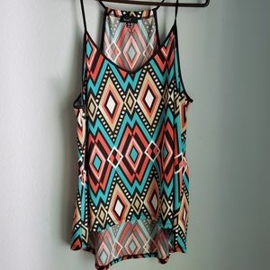 Diamond pattern summer top